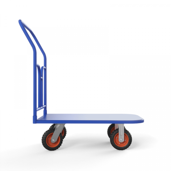 Тележка платформенная ТПТ (г/п 500 кг, 800x500 мм, колеса литая протекторная резина 160 мм)