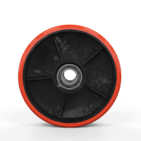 Колесо для гидравлической тележки, 180x50  мм, металл/полиуретан (с подшипниками) HV Market