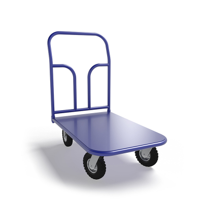 Тележка платформенная ТП 1 (500х800) г/п 300 кг. колеса пневматические 250 мм.