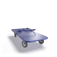 Тележка платформенная со складной ручкой ТПСР 3 М (600х1000) г/п 500 кг.200 серая резина HV Market