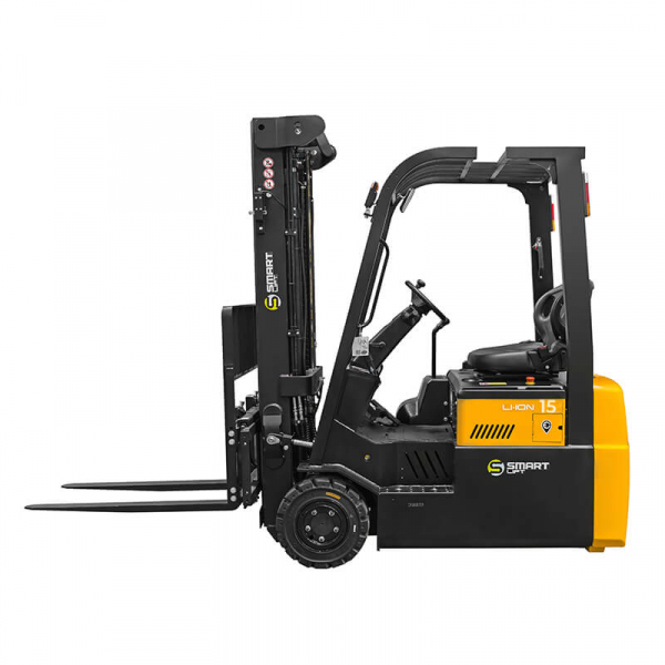 Электропогрузчик трёхопорный CPD15TVL (1500 кг, 4,8 м, li-ion 80В / 150Ач) SMARTLIFT