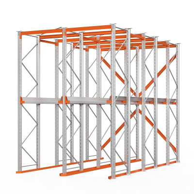 Стеллаж набивной паллетный (4000х3060х5000 мм), 2 линии, 2 яруса HV Market