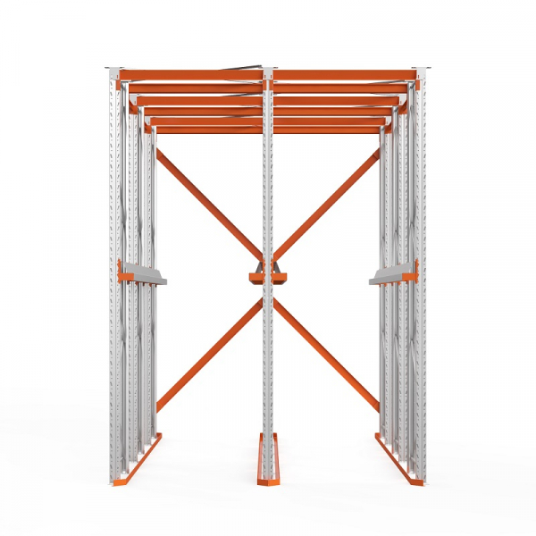 Стеллаж набивной паллетный (4000х3060х5000 мм), 2 линии, 2 яруса HV Market