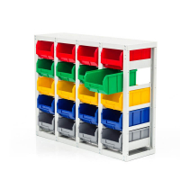 Стеллаж с направляющими мобильный односторонний V3-20 ячеек (125И), г/п 350кг HV Market