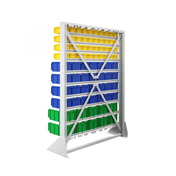 Стойка 1150х1500 односторонняя С1-04-04-02 (желтый/синий/зеленый)