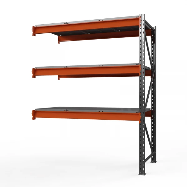 Секция приставная стеллажа металлического ОПТИМА, 2500х1250х785 мм. Полки: 3 шт. метал.