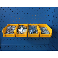 Органайзер настенный V-2-650 желтый (4 ящика V-2) HV Market