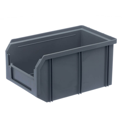 V-2 Пластиковый ящик серый, (234х149х120) 3,8 литра HV Market