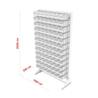 Стойка 1150х2000 односторонняя В1-00-12-00  (синий) HV Market