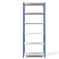 Стеллаж металлический ТС Лайт, синие стойки, 2500x1000x500 мм. Полки: 6 шт. металл (ТС 220100506с) HV Market