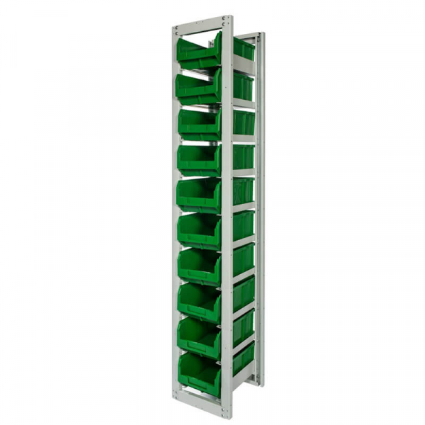 Стеллаж с направляющими стационарный CP-3 (1 основная +2 дополнительные)