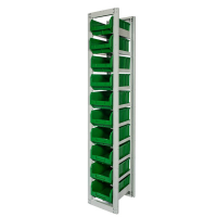 Стеллаж с направляющими стационарный CP-3 (1 основная +2 дополнительные) HV Market