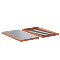 Ярус стеллажа Профи Т, металлический перфорированный настил (1845х655 мм) HV Market