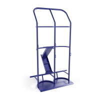 Тележка для перевозки двух газовых баллонов ГБ 2 г/п 220 кг. без колес HV Market