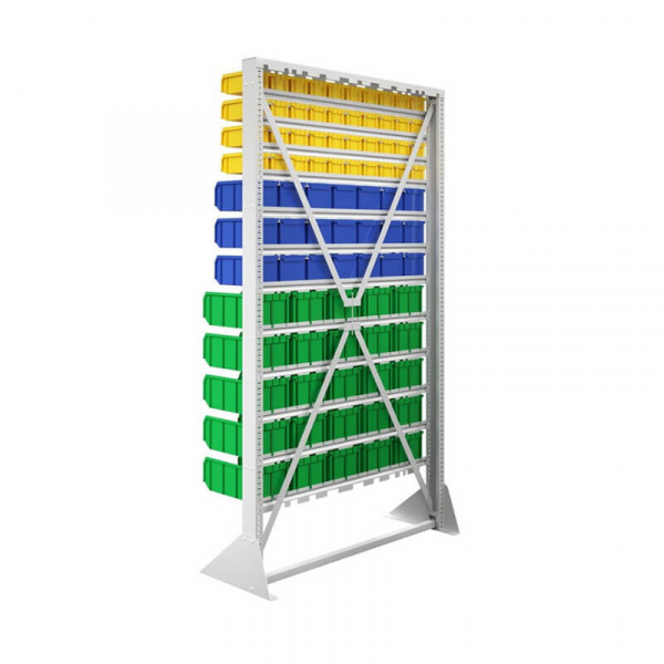 Стойка 1150х2000 односторонняя В1-04-03-05 (желтый/синий/зеленый)