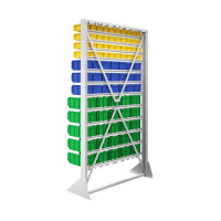 Стойка 1150х2000 односторонняя В1-04-03-05  (желтый/синий/зеленый) HV Market