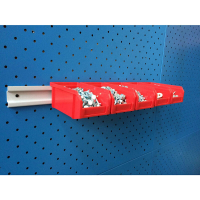 Органайзер настенный V-1-650 красный (6 ящиков V-1) HV Market