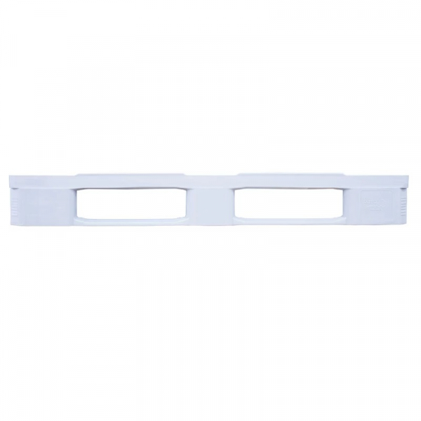 Поддон пластиковый IR 1208-3R-G (5000 кг, 1200х800х160 мм, сплошной, гигиенический, на 3-х полозьях, серый)