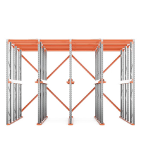 Стеллаж набивной паллетный (4500х6020х4000 мм), 4 линии, 3 яруса HV Market
