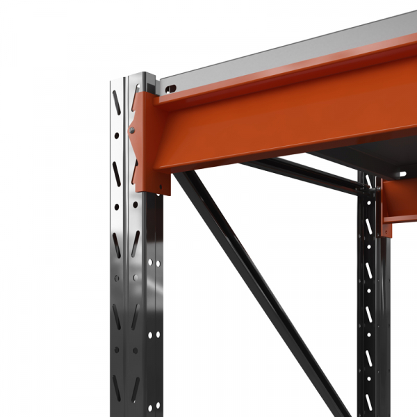 Стеллаж металлический ОПТИМА, 3500х2500х785 мм. Полки: 4 шт. метал.