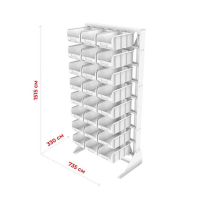 Стойка 735х1500 односторонняя А1-00-00-08  (зеленый) HV Market