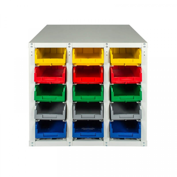 Стеллаж с направляющими мобильный двусторонний V3-30 ячеек (150И), г/п 400кг HV Market