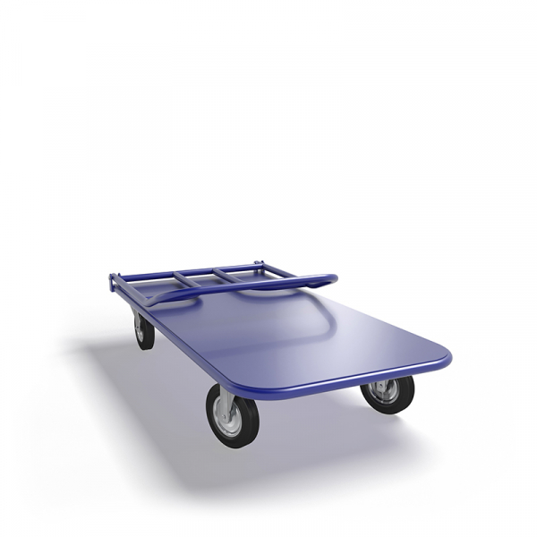 Тележка платформенная со складной ручкой ТПСР 3 М (600х1000) г/п 400 кг.160 черная резина