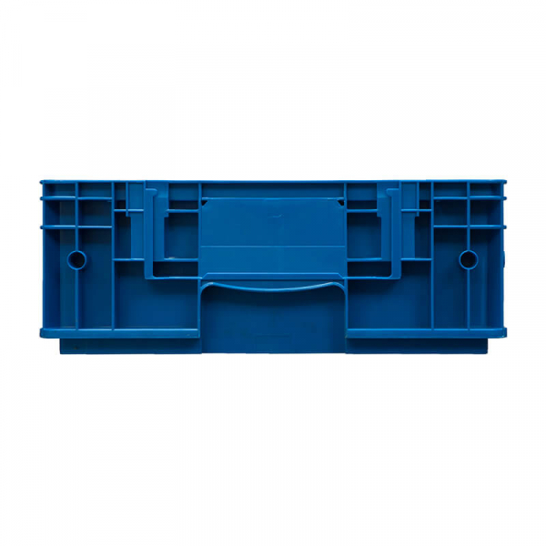 Пластиковый контейнер KLT 6147 универсальный синий, стенки сплошные, дно с отверстиями, 594х396х148 мм