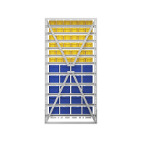 Стойка 735х1500 односторонняя А1-06-05-00  (желтый/синий) HV Market