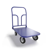 Тележка платформенная со складной ручкой ТПСР 1 М (500х800) г/п 500 кг.200 черная резина HV Market