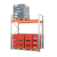 Стеллаж металлический паллетный 2000х1800х1100 мм (70.1.5). Ярусы: пол+1 HV Market