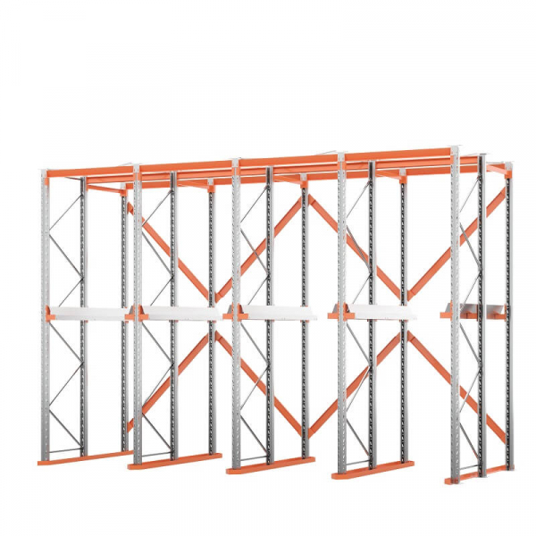 Стеллаж набивной паллетный (4000х6020х1800 мм), 4 линии, 2 яруса HV Market