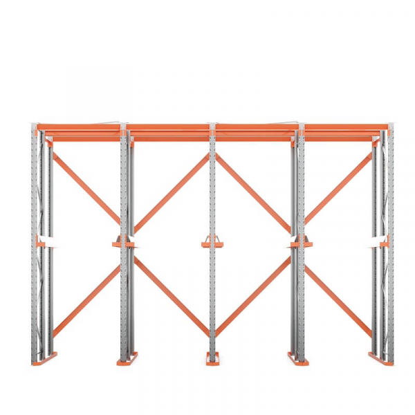 Стеллаж набивной паллетный (4000х6020х1800 мм), 4 линии, 2 яруса HV Market