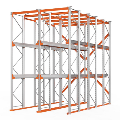 Стеллаж набивной паллетный (4500х3060х6000 мм), 2 линии, 3 яруса HV Market