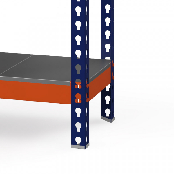 Стеллаж Профи Т (2000/1240/500), 4 яруса металл оц. HV Market