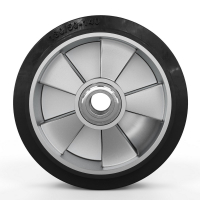 Колесо для гидравлической тележки, 180x50 мм, алюминий/резина (с подшипниками) HV Market