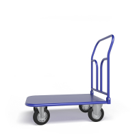 Тележка платформенная со складной ручкой ТПСР 2 М (600х900) г/п 400кг.160 черная резина HV Market