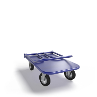 Тележка платформенная со складной ручкой ТПСР 2 М (600х900) г/п 400кг.160 черная резина HV Market