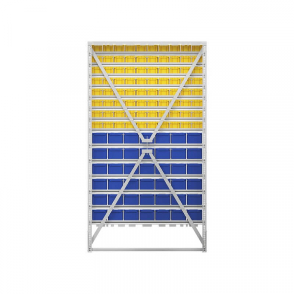 Стойка 1150х2000 односторонняя В1-08-06-00 (желтый/синий)