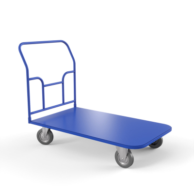 Тележка платформенная ТПТ 600х1000 (г/п 300 кг.) 125 серая резина HV Market