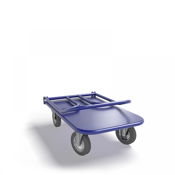 Тележка платформенная со складной ручкой ТПСР 1 М (500х800) г/п 400 кг.160 серая резина