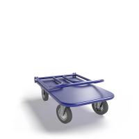 Тележка платформенная со складной ручкой ТПСР 1 М (500х800) г/п 400 кг.160 серая резина HV Market