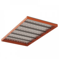 Ярус стеллажа Профи Т, металлический перфорированный настил с усилением (1845х455 мм) HV Market