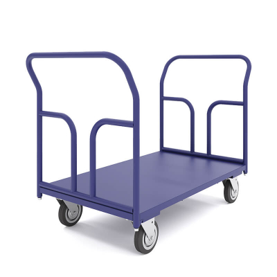 Тележка платформенная с двумя ручками ТПД 5 (700х1200) г/п450кг.160 черная резина