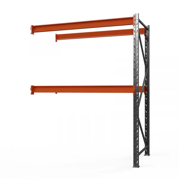 Секция приставная стеллажа металлического ОПТИМА, 2000х2500х785 мм. Полки: 2 шт. без настила HV Market