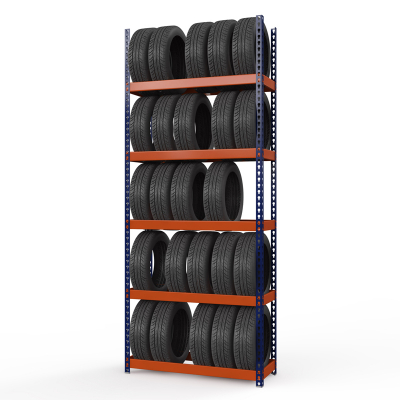 Стеллаж металлический Профи-Т для шин 3000x1240x500 мм. Ярусы:  5 шт. (Т-130/1-3,0)