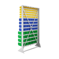 Стойка 1150х2000 односторонняя В1-05-04-04  (желтый/синий/зеленый) HV Market