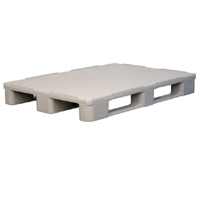 Поддон пластиковый IR 1208-3R-G-H (7500 кг, 200х800х160 мм, сплошной, гигиенический, на 3-х полозьях, усиленный, серый)