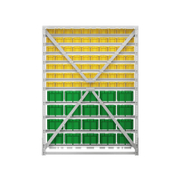Стойка 1150х1500 односторонняя С1-07-00-04 (желтый/зеленый) HV Market