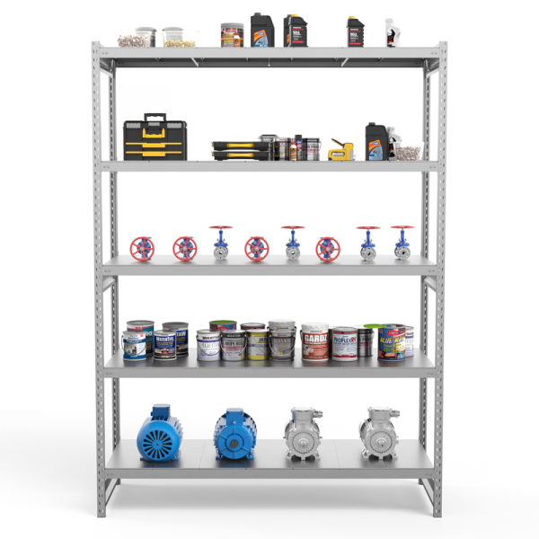 Стеллаж грузовой СГ Ультра (2500х1800х1000) 5 ярусов, цинк